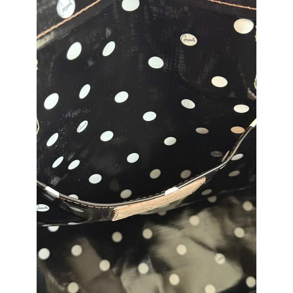 Consuela Black Polka Dot Pink Valentina Tote Retired Large‎ NWT  **READ** - Picture 11 of 16